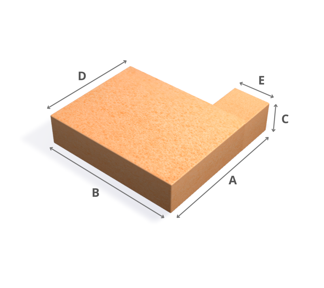 Espuma Lateral Derecho de Sofá Espuma Lateral Derecho de Sofá